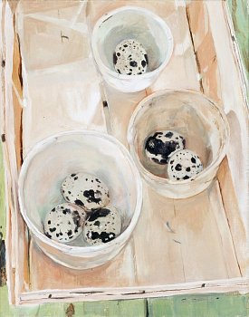 Bowls With Quails Eggs